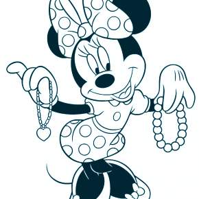 Раскраска Микки Маус