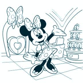 Раскраска Микки Маус