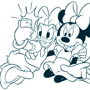 Раскраска Микки Маус