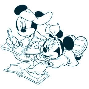 Раскраска Микки Маус