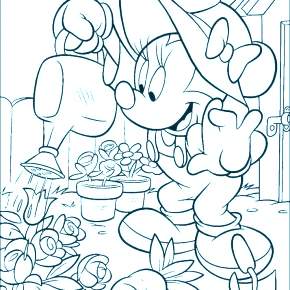 Раскраска Микки Маус