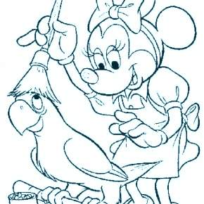 Раскраска Микки Маус