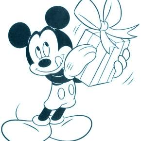Раскраска Микки Маус