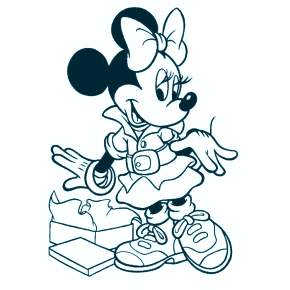 Раскраска Микки Маус