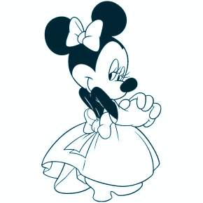 Раскраска Микки Маус