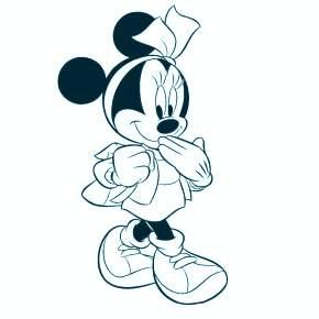 Раскраска Микки Маус