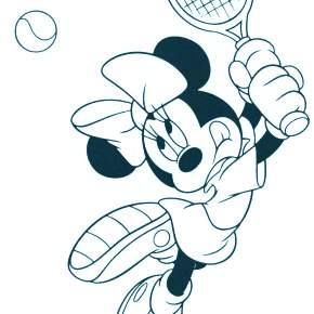 Раскраска Микки Маус