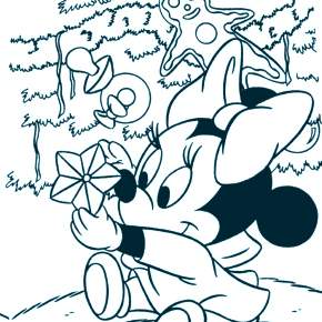 Раскраска Микки Маус