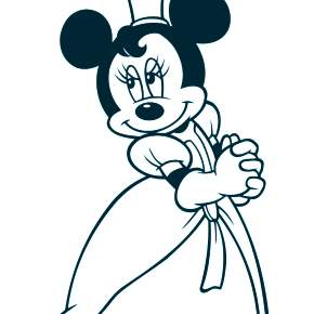 Раскраска Микки Маус
