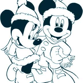 Раскраска Микки Маус