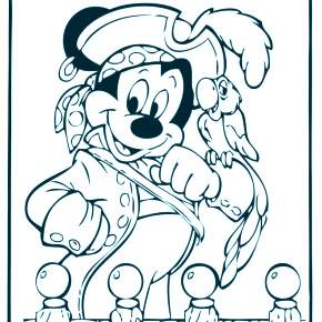 Раскраска Микки Маус