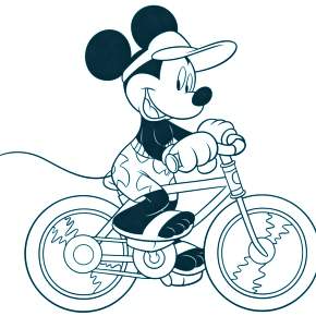 Раскраска Микки Маус