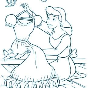 Раскраска Золушка