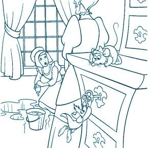 Раскраска Золушка