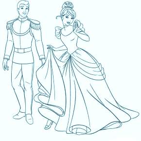 Раскраска Золушка