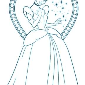 Раскраска Золушка