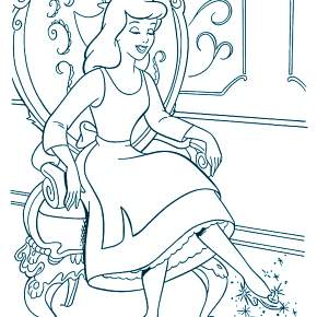 Раскраска Золушка