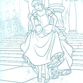 Раскраска Золушка