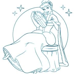 Раскраска Золушка