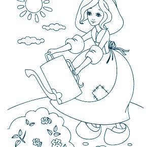 Раскраска Золушка