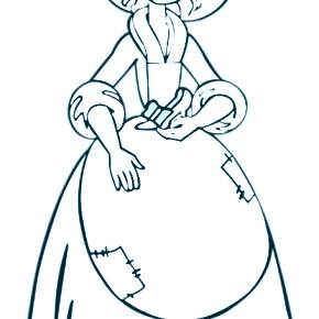 Раскраска Золушка