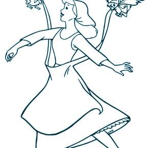 Раскраска Золушка