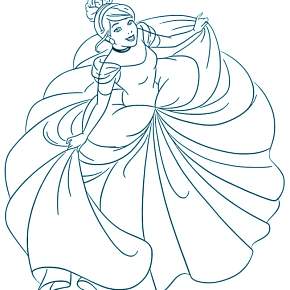 Раскраска Золушка