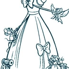 Раскраска Золушка