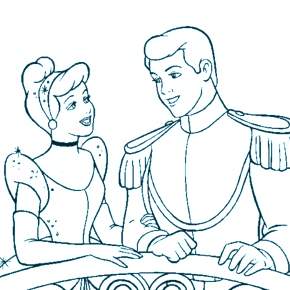 Раскраска Золушка