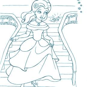 Раскраска Золушка