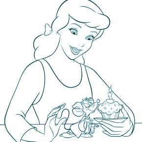 Раскраска Золушка