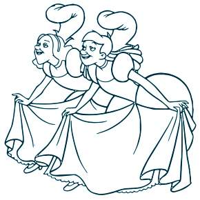 Раскраска Золушка