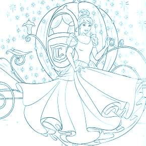 Раскраска Золушка