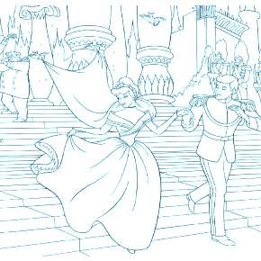 Раскраска Золушка