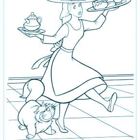 Раскраска Золушка