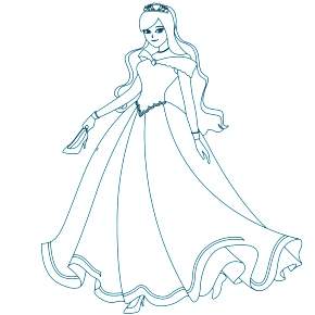 Раскраска Золушка
