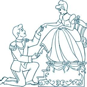 Раскраска Золушка
