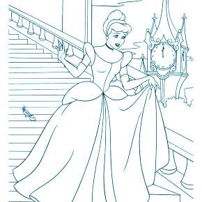 Раскраска Золушка