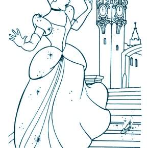 Раскраска Золушка