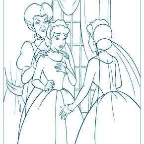 Раскраска Золушка