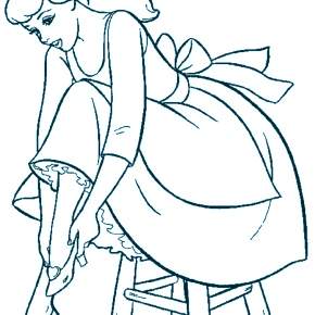 Раскраска Золушка