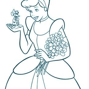 Раскраска Золушка