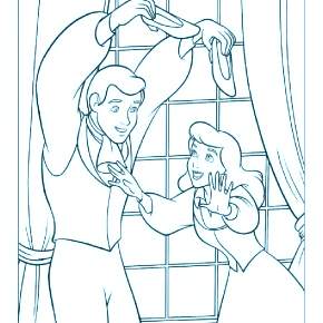 Раскраска Золушка