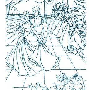 Раскраска Золушка