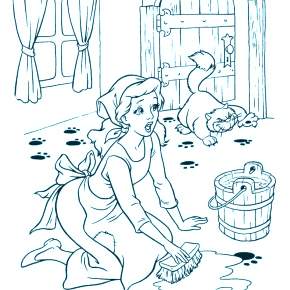 Раскраска Золушка