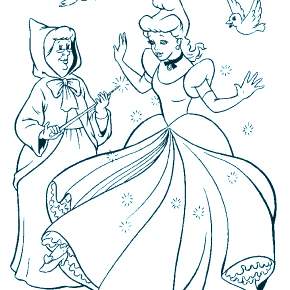 Раскраска Золушка