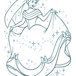 Раскраска Золушка