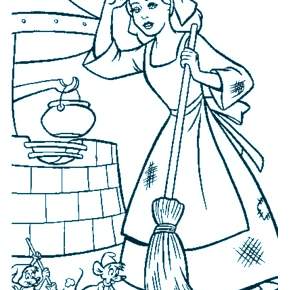 Раскраска Золушка