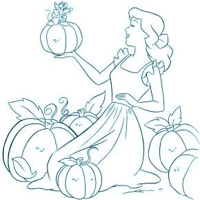 Раскраска Золушка
