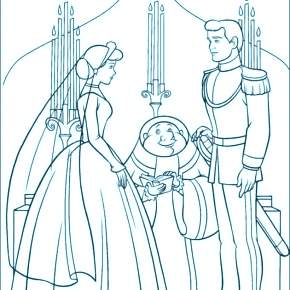 Раскраска Золушка